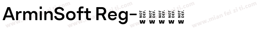 ArminSoft Reg字体转换